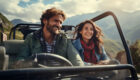 coppia felice Jeep