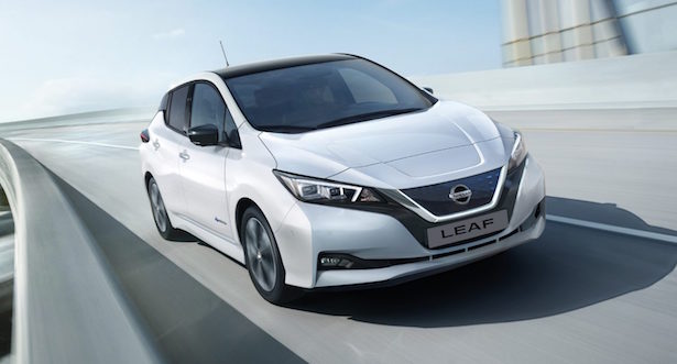 Nissan Leaf bianca