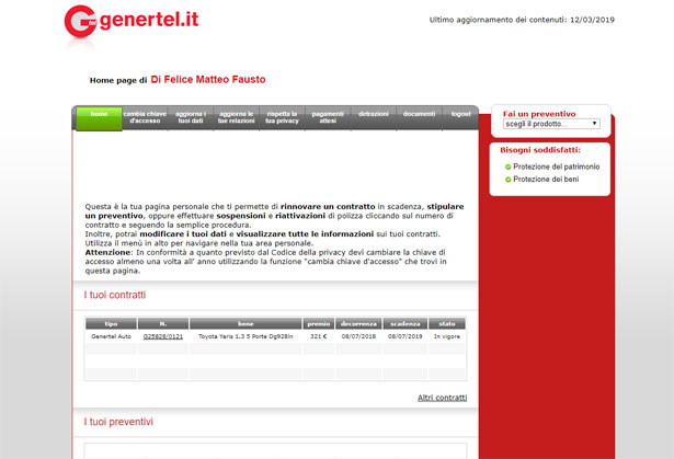 assicurazione online genertel