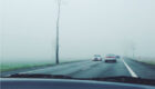 guida con nebbia