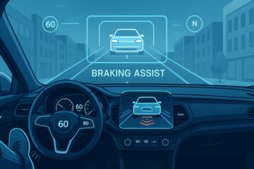 Illustrazione del funzionamento della frenata assistita BAS