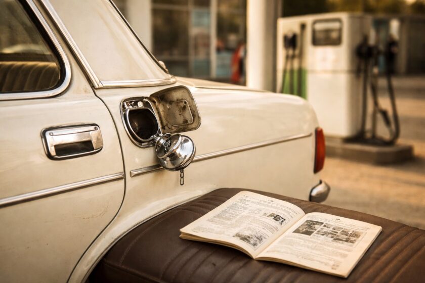 Auto d’epoca e rifornimento: benzina rossa come termine storico, benzina moderna senza piombo