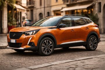 Peugeot 2008 in città per illustrare le misure esterne dell’auto