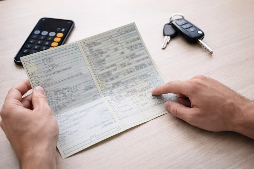 Controllo della scadenza del serbatoio GPL sulla carta di circolazione con chiavi dell’auto