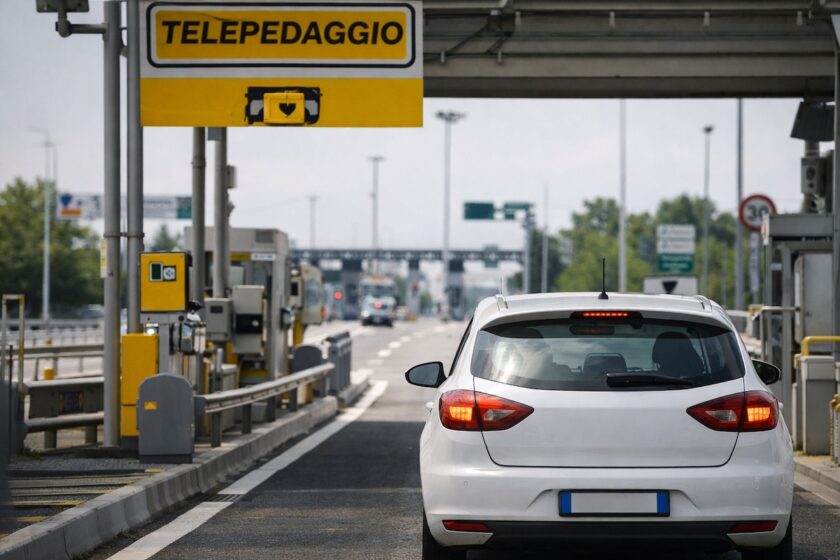 Telepass ricaricabile: uso al casello autostradale con dispositivo a credito