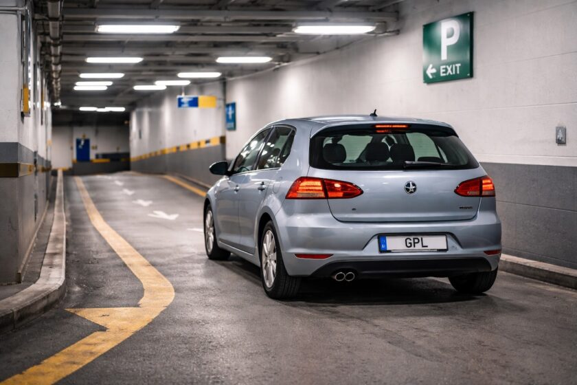 auto gpl parcheggio sotterraneo ingresso