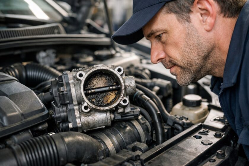 corpo farfallato sporco sintomi nel vano motore
