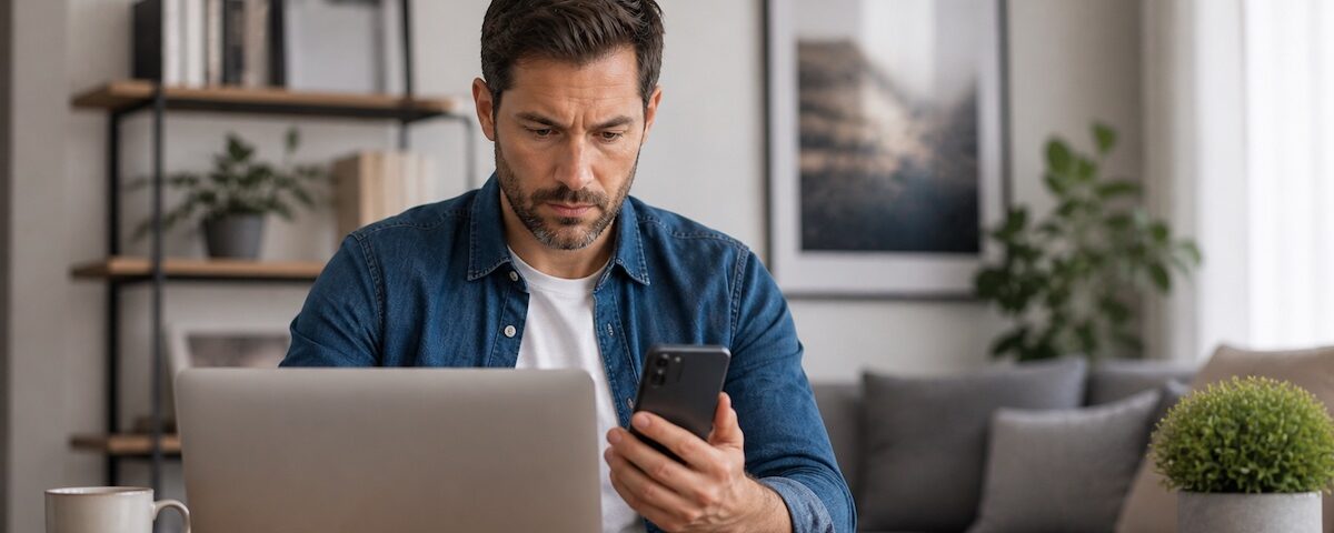 persona verifica online la validità di una polizza assicurativa auto